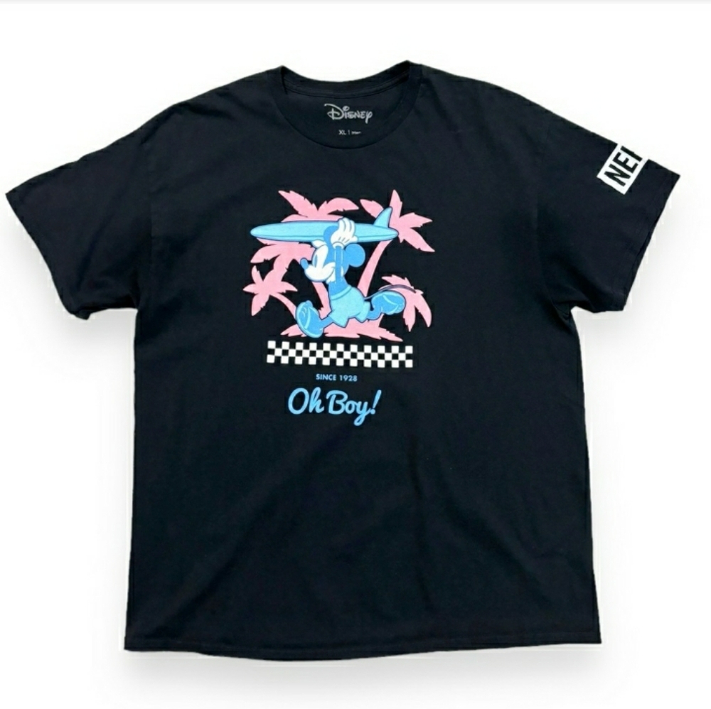 DISNEY x NEFF Mickey Mouse Surfing Oh Boy Graphic Tee T-Shirt
